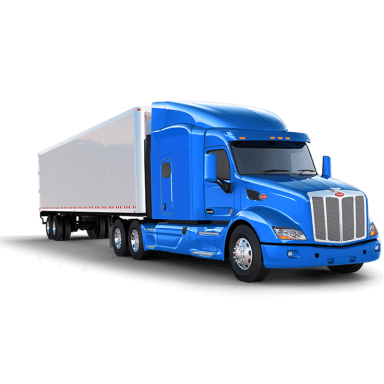 semi truck leasing blue truck right TopMark Funding