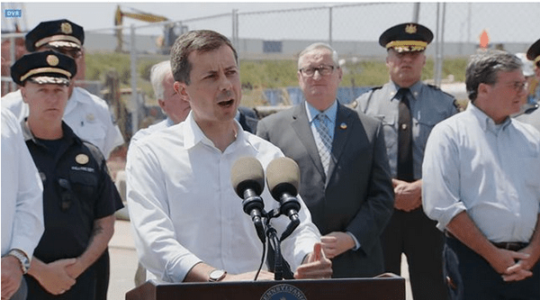 Pete Buttigieg Assesses I95 Damage